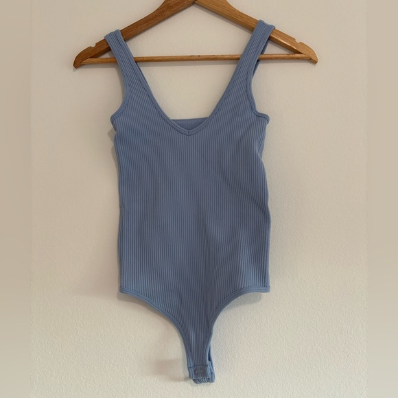 Intimately By Free People Tops - Free People Intimately free people Sky Blue Ribbed  Bodysuit